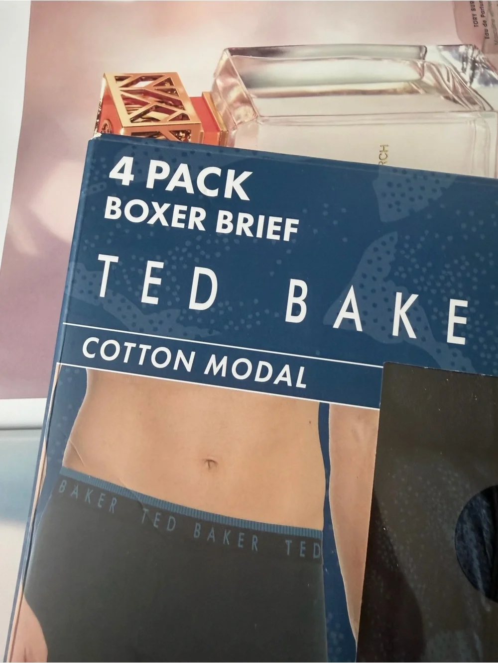 Ted Baker Black Boxer Briefs with Branded Waistband - 4 Pack (XL) new ! Last one